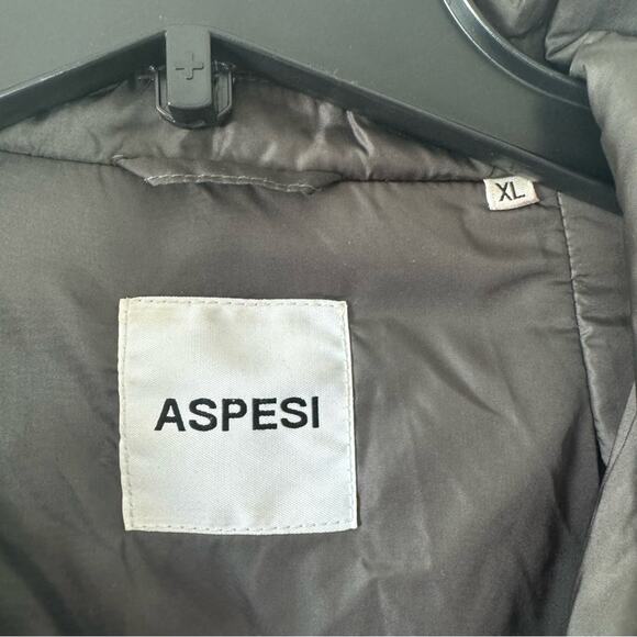 ASPESI Gray Quilted Shell Jacket Women’s Size XL - Picture 8 of 10